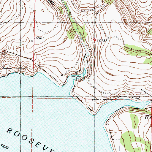 Topographic Map of Brody Creek, WA