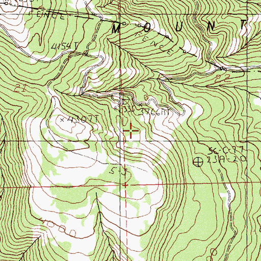 Topographic Map of Brooks Memorial State Park, WA