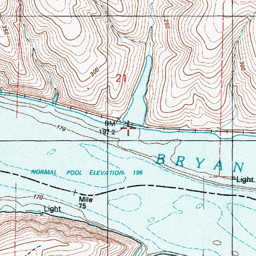 Topographic Map of Browns Gulch, WA