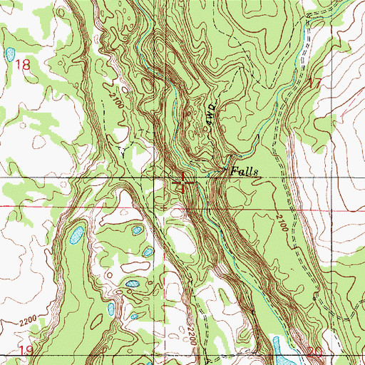 Topographic Map of Buckeye Creek, WA