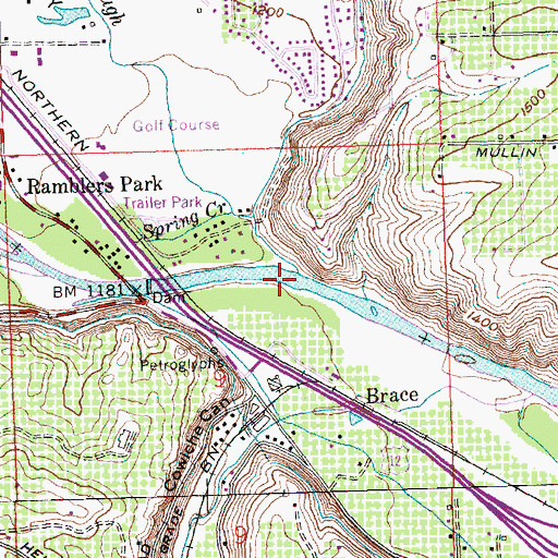Topographic Map of Buckskin Slough, WA
