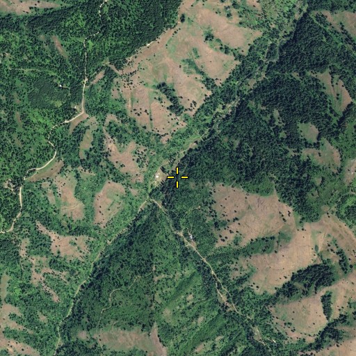 Aerial/Satellite Image of Burnt Fork, WA