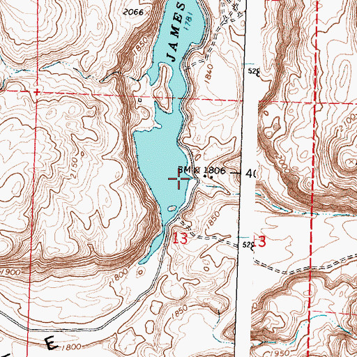 Topographic Map of Burton Draw, WA
