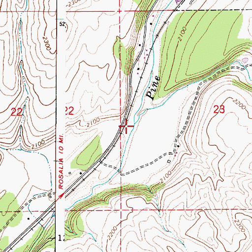 Topographic Map of Cache Creek, WA