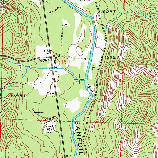 Topographic Map of Cache Creek, WA
