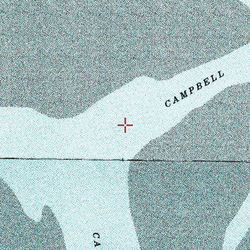 Topographic Map of Campbell Slough Channel, WA