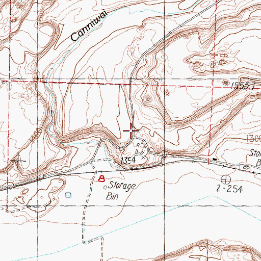 Topographic Map of Canniwai Valley, WA