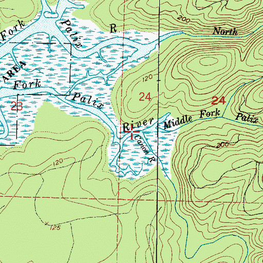 Topographic Map of Canon River, WA