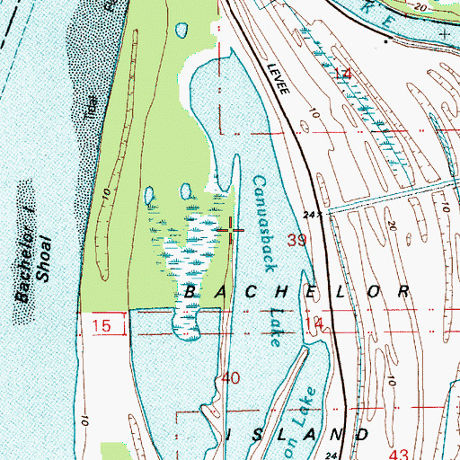 Topographic Map of Canvasback Lake, WA