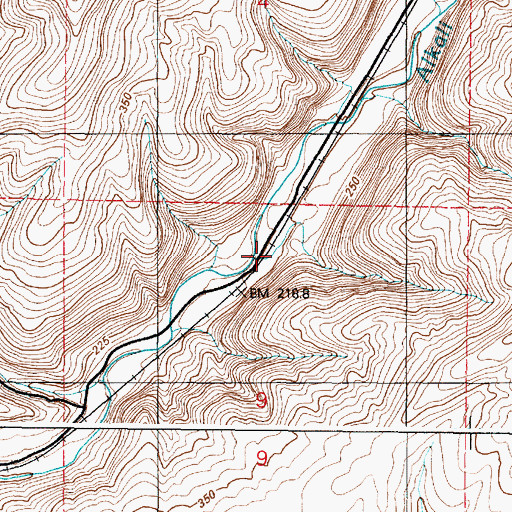 Topographic Map of Canyon, WA
