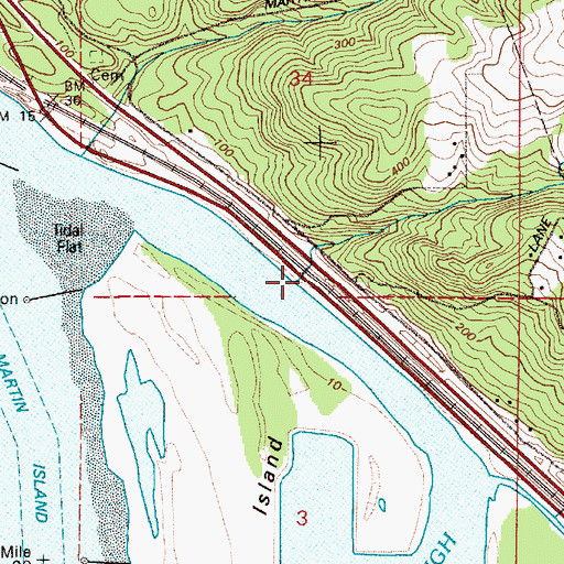 Topographic Map of Canyon Creek, WA