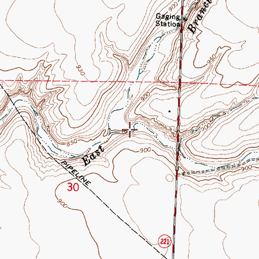 Topographic Map of Carter Canyon, WA