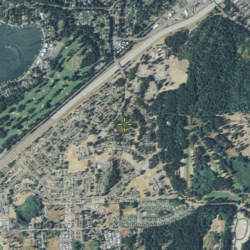 Aerial/Satellite Image of Carter Lake, WA
