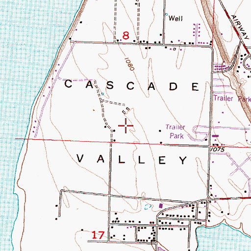 Topographic Map of Cascade Valley, WA