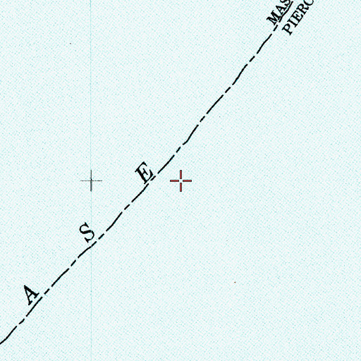 Topographic Map of Case Inlet, WA