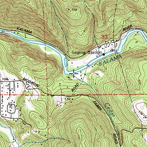 Topographic Map of Cedar Creek, WA