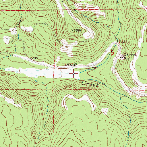 Topographic Map of Cedar Creek, WA