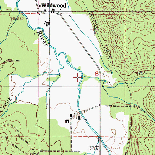 Topographic Map of Cedar Creek, WA
