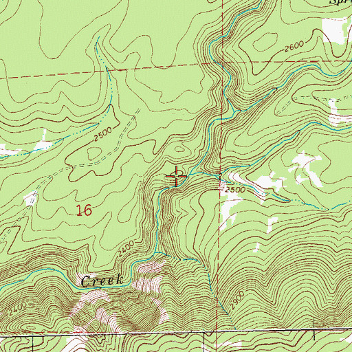 Topographic Map of Cedar Creek, WA