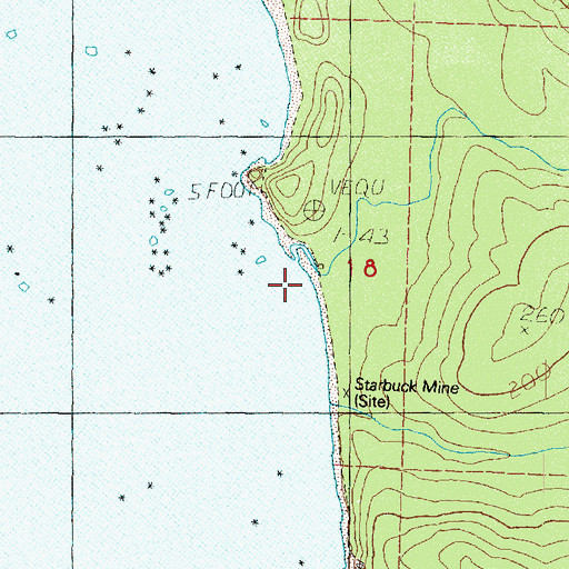 Topographic Map of Cedar Creek, WA