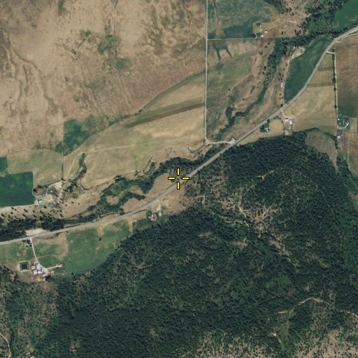 Aerial/Satellite Image of Cedonia School, WA