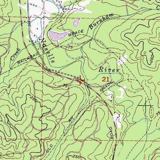 Topographic Map of Cement Creek, WA