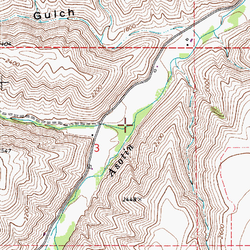 Topographic Map of Charley Creek, WA