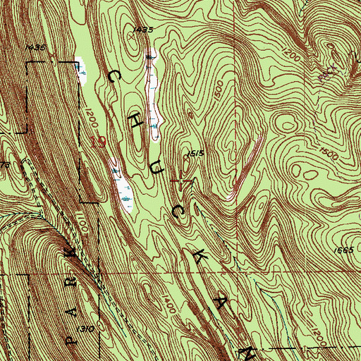 Topographic Map of Chuckanut Mountain, WA