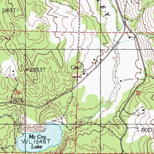 Topographic Map of Church of Our Lady of Lourdes, WA
