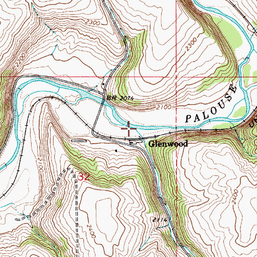 Topographic Map of Clear Creek, WA