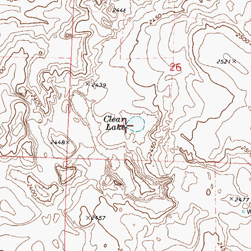 Topographic Map of Clear Lake, WA