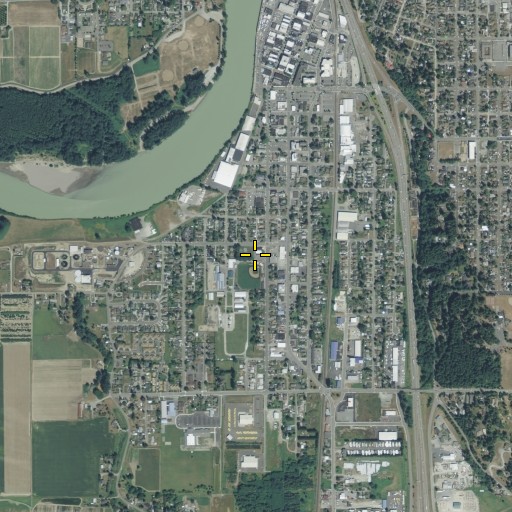 Aerial/Satellite Image of Cleveland School, WA