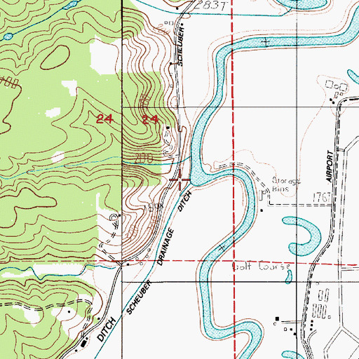 Topographic Map of Coal Creek, WA