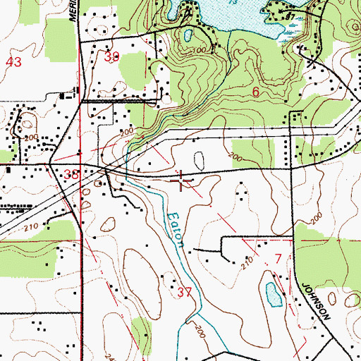 Topographic Map of Collins School, WA
