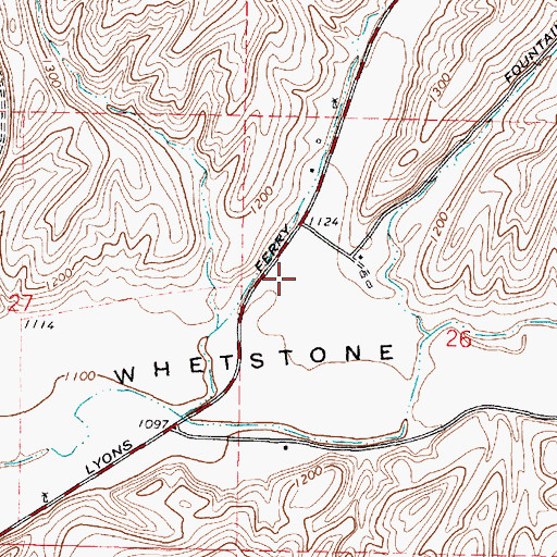 Topographic Map of Colville Springs Hollow, WA
