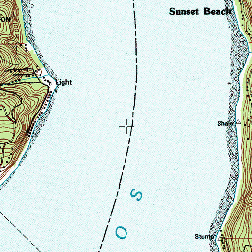 Topographic Map of Colvos Passage, WA
