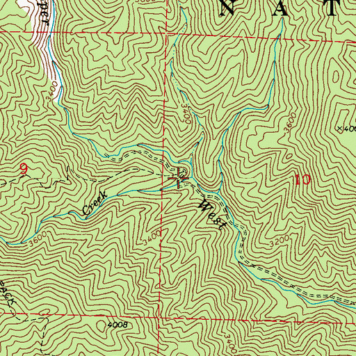 Topographic Map of Colza Creek, WA