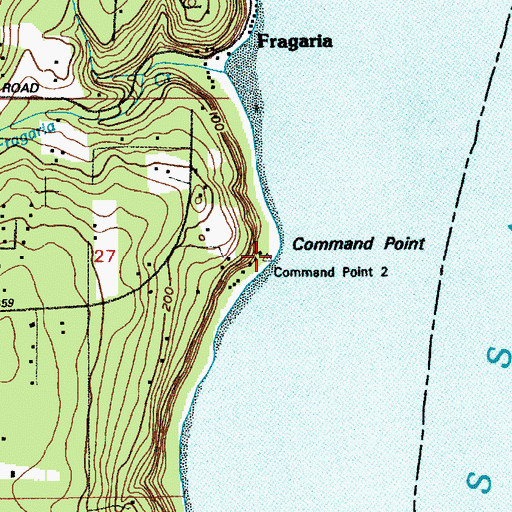 Topographic Map of Command Point, WA