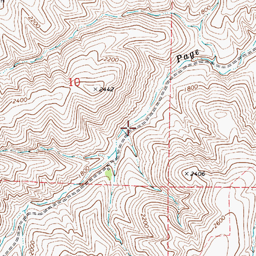 Topographic Map of Conner Gulch, WA