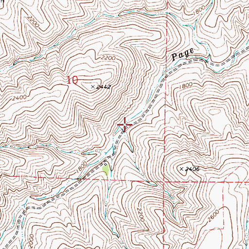 Topographic Map of Conner Gulch, WA