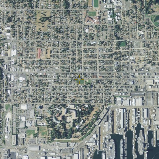 Aerial/Satellite Image of Coontz Junior High School, WA