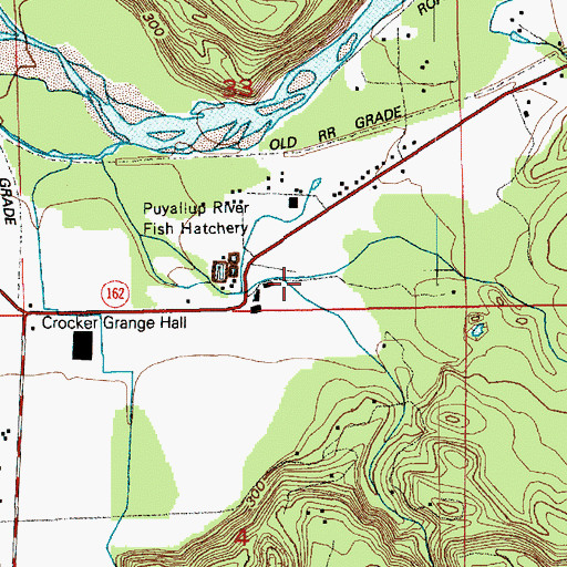 Topographic Map of Coplar Creek, WA