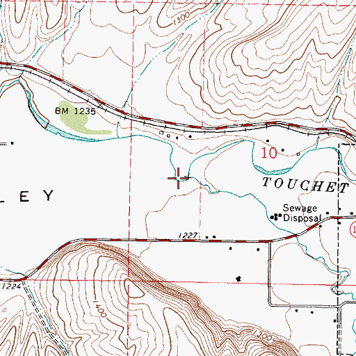 Topographic Map of Coppei Creek, WA