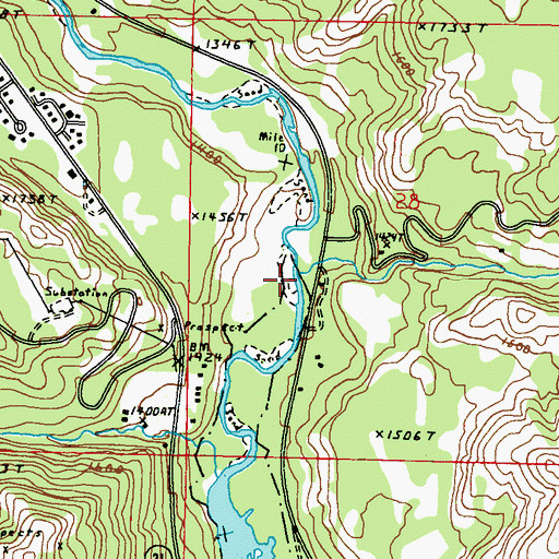 Topographic Map of Copper Creek, WA