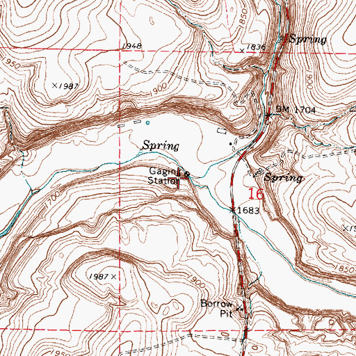 Topographic Map of Corbett Draw, WA