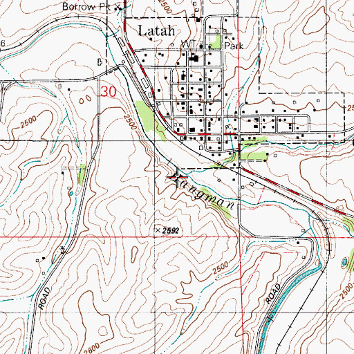 Topographic Map of Cove Creek, WA