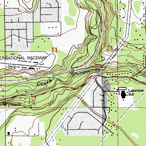 Topographic Map of Covington Creek, WA