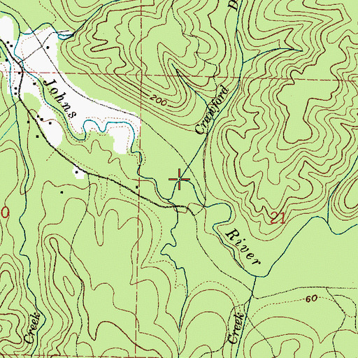 Topographic Map of Crawford Ditch, WA