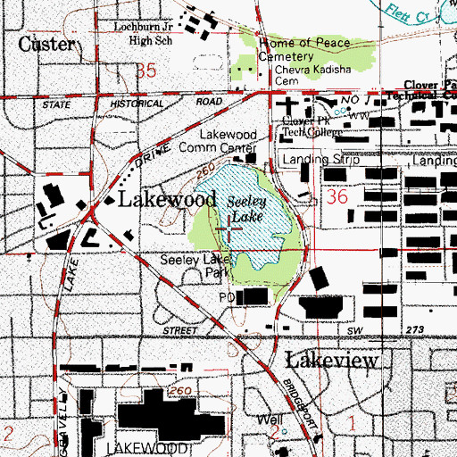 Topographic Map of Crawford Marsh, WA