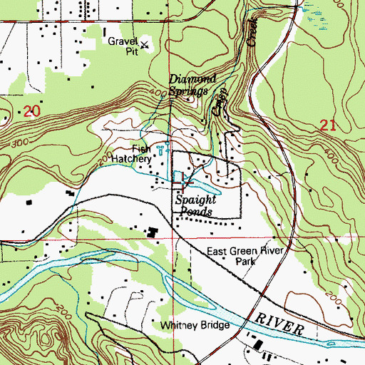 Topographic Map of Crisp Creek, WA